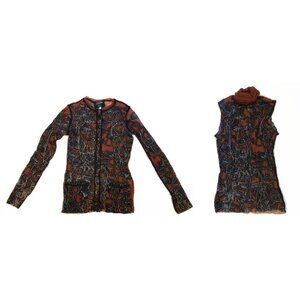 Jean-Paul Gaultier JPG Maille Femme vintage 1990s mesh cardigan tank set